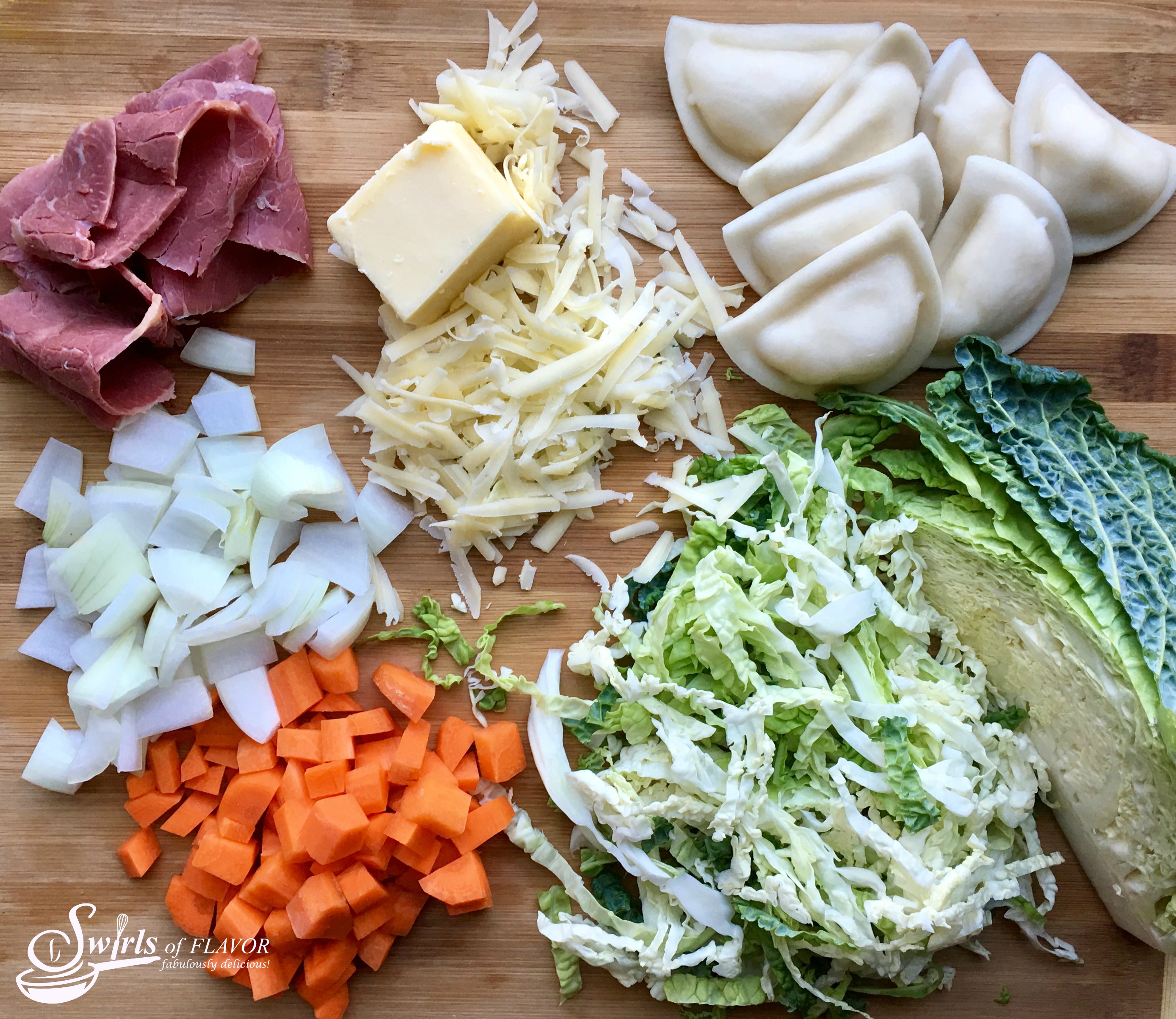 Corned Beef and Cabbage Casserole ingredients 