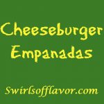 Cheeseburger Empanadas are an easy appetizer recipe bursting with a ground beef, ketchup and cheese filling. Every bite is filled with the flavors of a cheeseburger making Cheeseburger Empanadas the perfect kid friendly snack too!  #cheeseburger #funforkids #gamedayfood #empanadas #groundbeef #cheese #kidfriendly #snack #appetizer #CincodeMayo #easyrecipe #ovenbaked |#swirlsofflavor