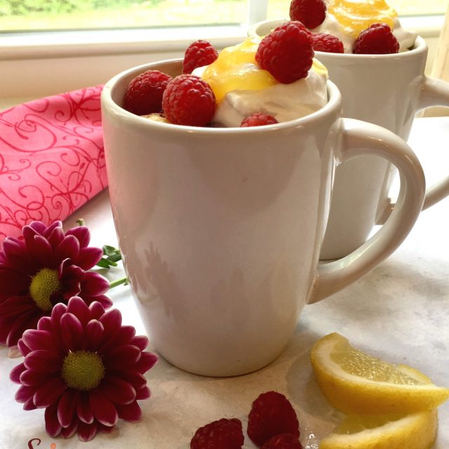 Raspberry Lemon Mug Cake Swirls of Flavor