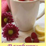 Raspberry Lemon Mug Cake, "baked" in the microwave, topped with whipped topping, lemon curd and fresh raspberries, will show mom just how much you love her.