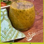 Turmeric Cilantro Vinaigrette is a homemade salad dressing that combines the flavors of the powerful and amazing turmeric along with cilantro and fresh ginger making it a fabulous vinaigrette that's perfect on salads, chicken, fish, vegetables and pasta.