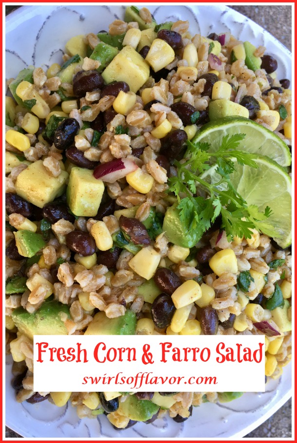 Chili Lime Black Bean Farro Salad Swirls of Flavor