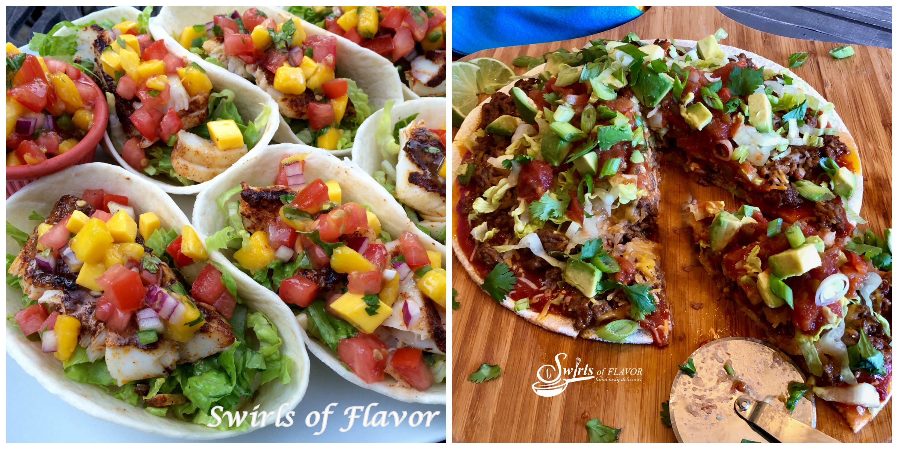 Fish Tacos and Taco Pizza