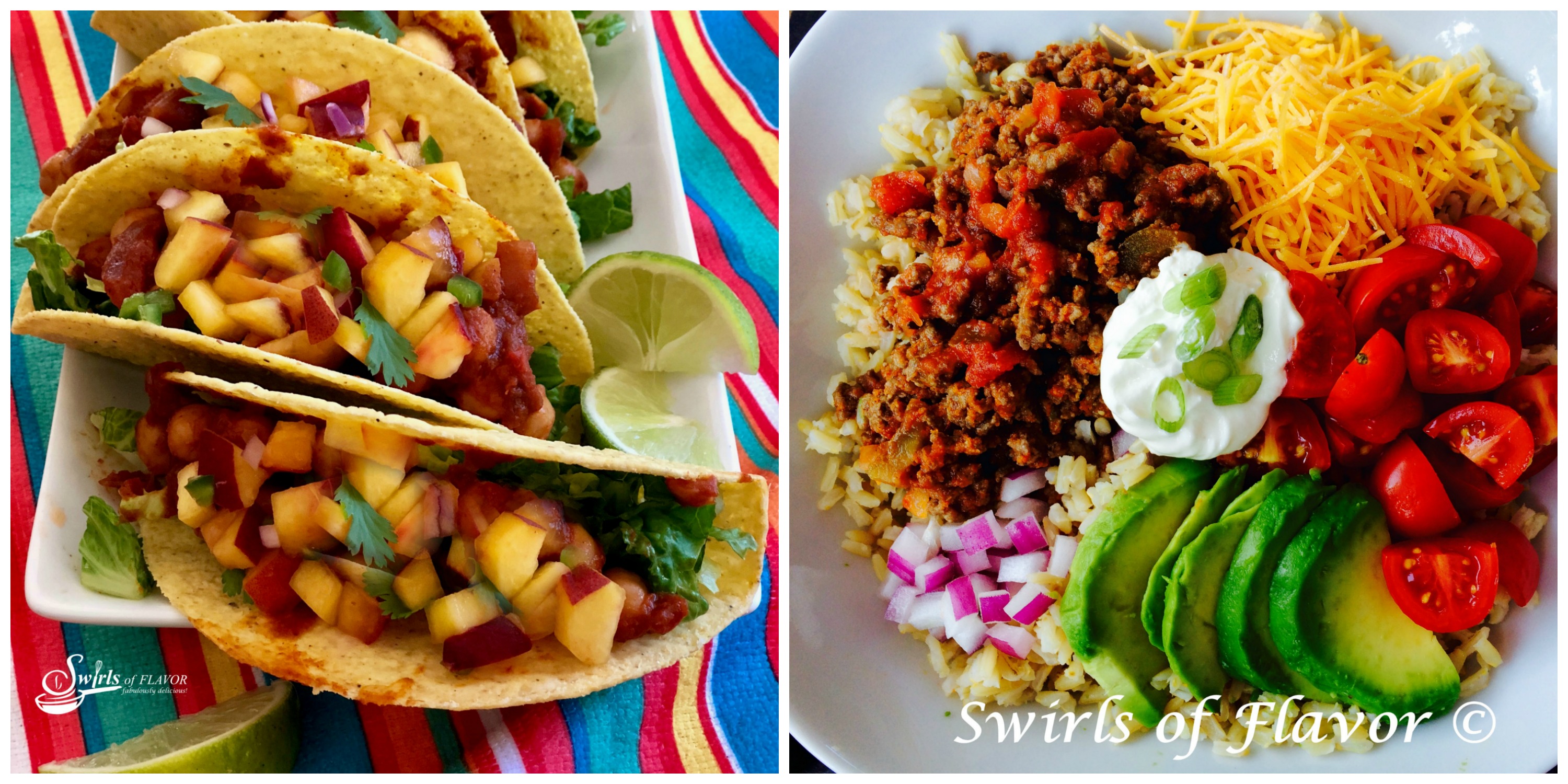 Vegan Chickpea Tacos and Taco Bowl