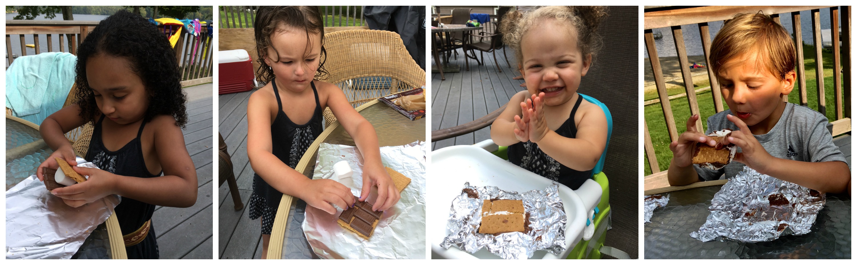 When you don't have a campfire nearby and need a S'mores, just fire up the grill for ooey gooey melty Grilled S'mores! fun for kids } dessert } grilling | chocolate | mrshmallow | graham crackers | cookies