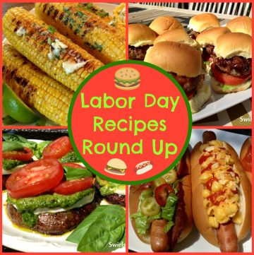 Here's an epic Labor Day Recipes Round Up for you bursting with dozens of recipes to choose from for your holiday weekend get together! Burgers, chicken, hot dogs, salads, pasta, frozen desserts, tomato recipes, blueberry recipes and of course, Grilled S'mores!