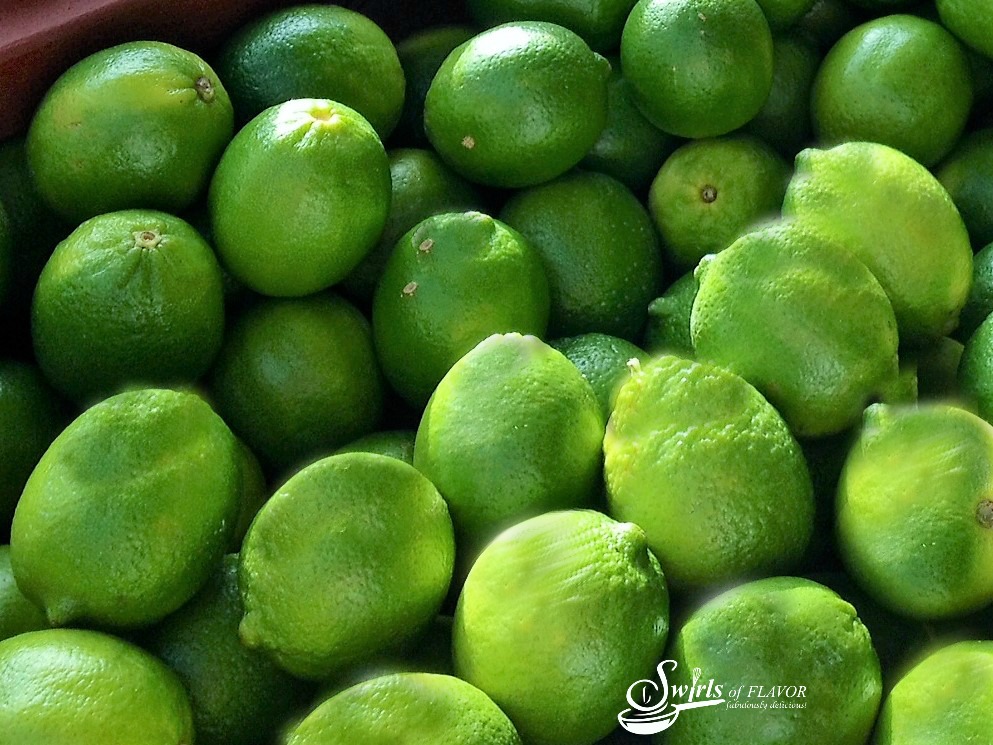 a pile of fresh limes