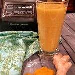 Turmeric Smoothie, golden in color, bursting with fresh fruit flavors and brimming with amazing health benefits, is a great way to start your day!. #turmeric |#mango #easyrecipe #banana #smoothie #healthyrecipe #breakfast #drink #swirlsofflavor