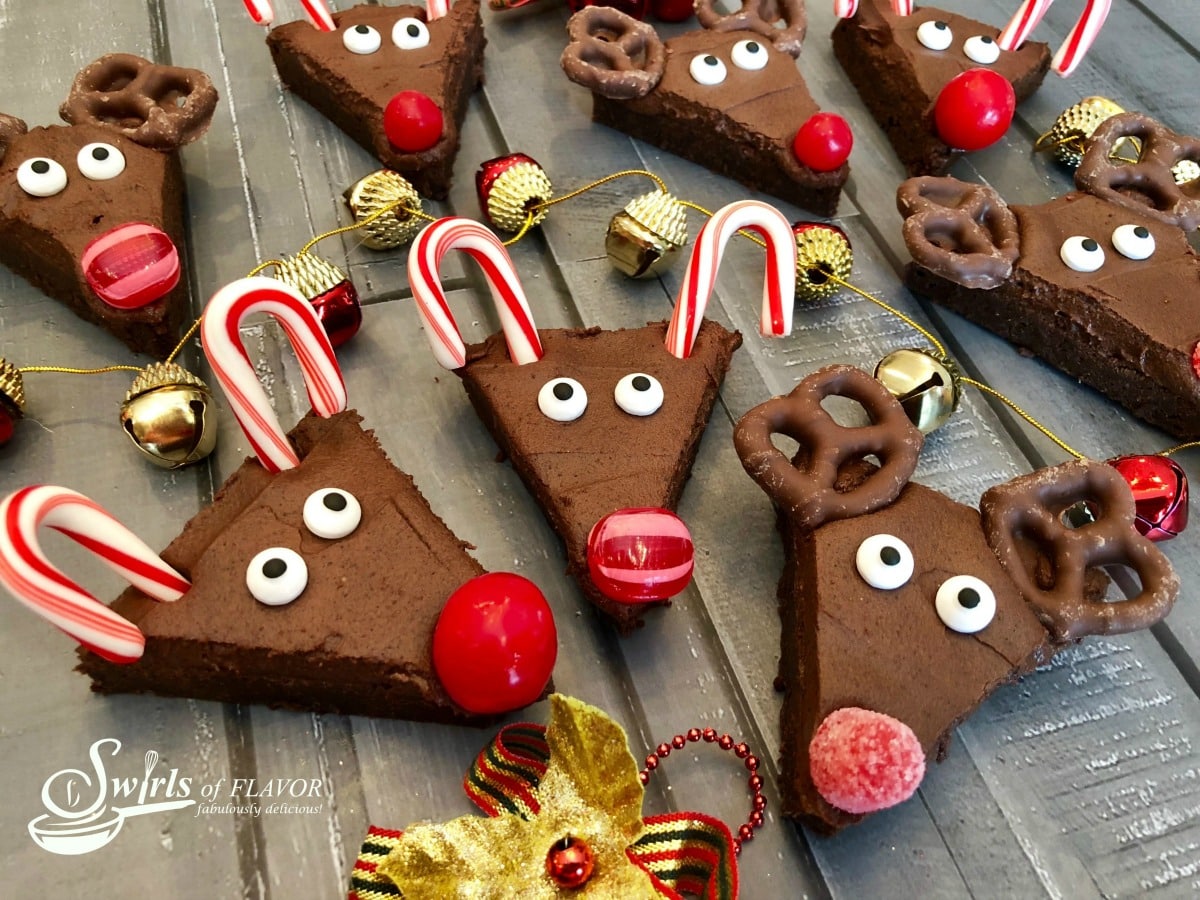 christmas cookie brownies