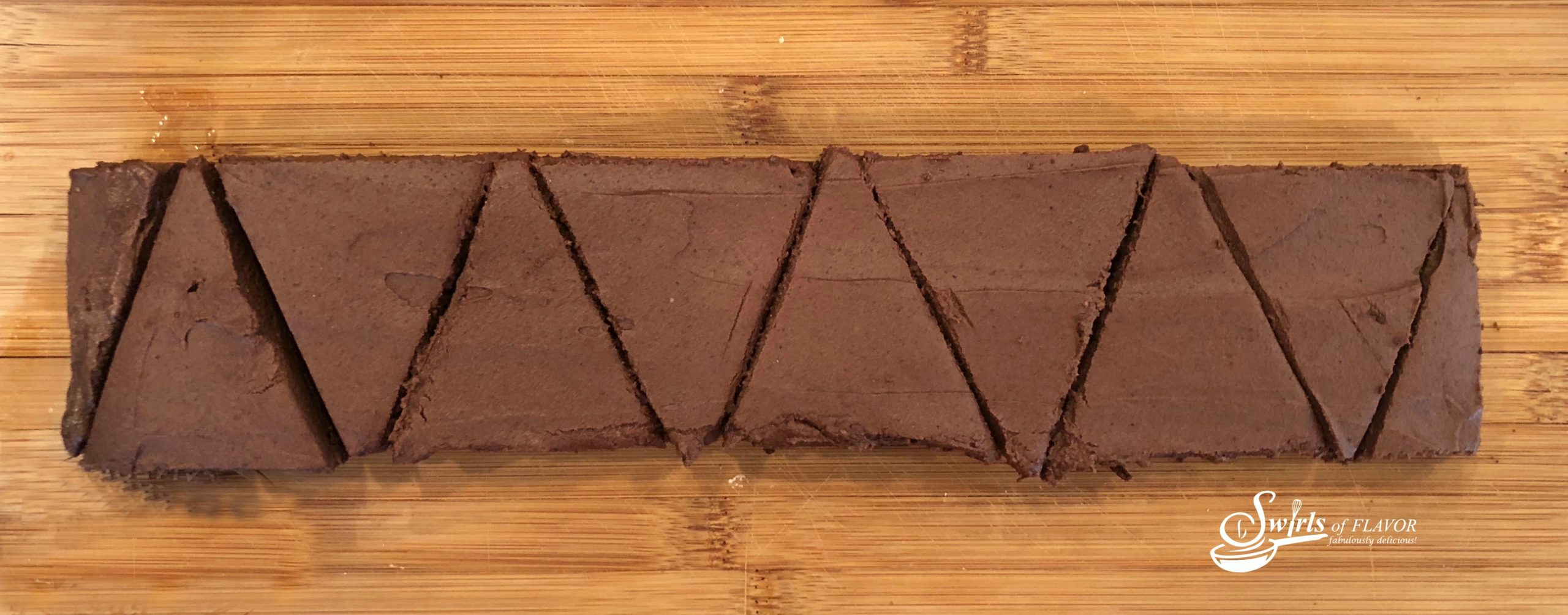 How to cut brownies into triangles 