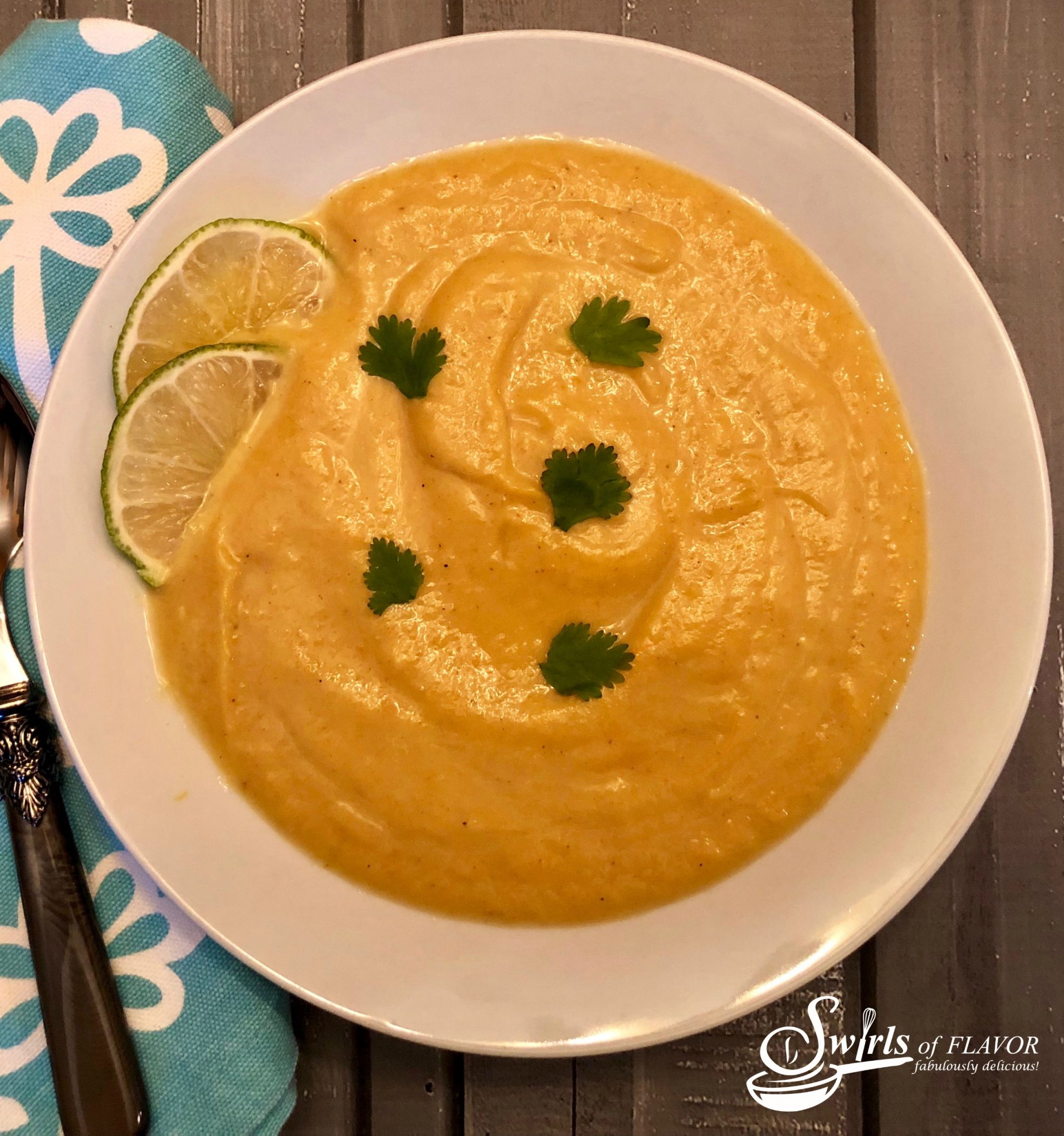 creamy cauliflower soup with curry