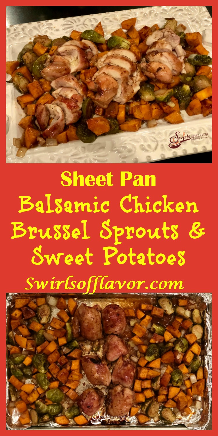 Sheet Pan Chicken and Sweet Potatoes - Swirls of Flavor