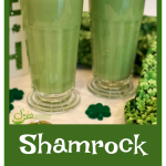 Shamrock Shake Shooters, made with vanilla ice cream, Irish Whiskey, mint flavoring and tinted green, are sure to be the hit of your Saint Patrick's Day! shakes | shamrock shake | ice cream | mint | Irish Whiskey | easy | recipe | drink | cocktail | Saint Patrick's Day | party | #swirlsofflavor