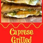 Caprese Grilled Cheese is bursting with fresh mozzarella, tomatoes, pesto, basil leaves, and of course, butter! A classic sandwich with an updated flavor! easy | grilled cheese | mozzarella | pesto | recipe | basil | tomatoes | #swirlsofflavor