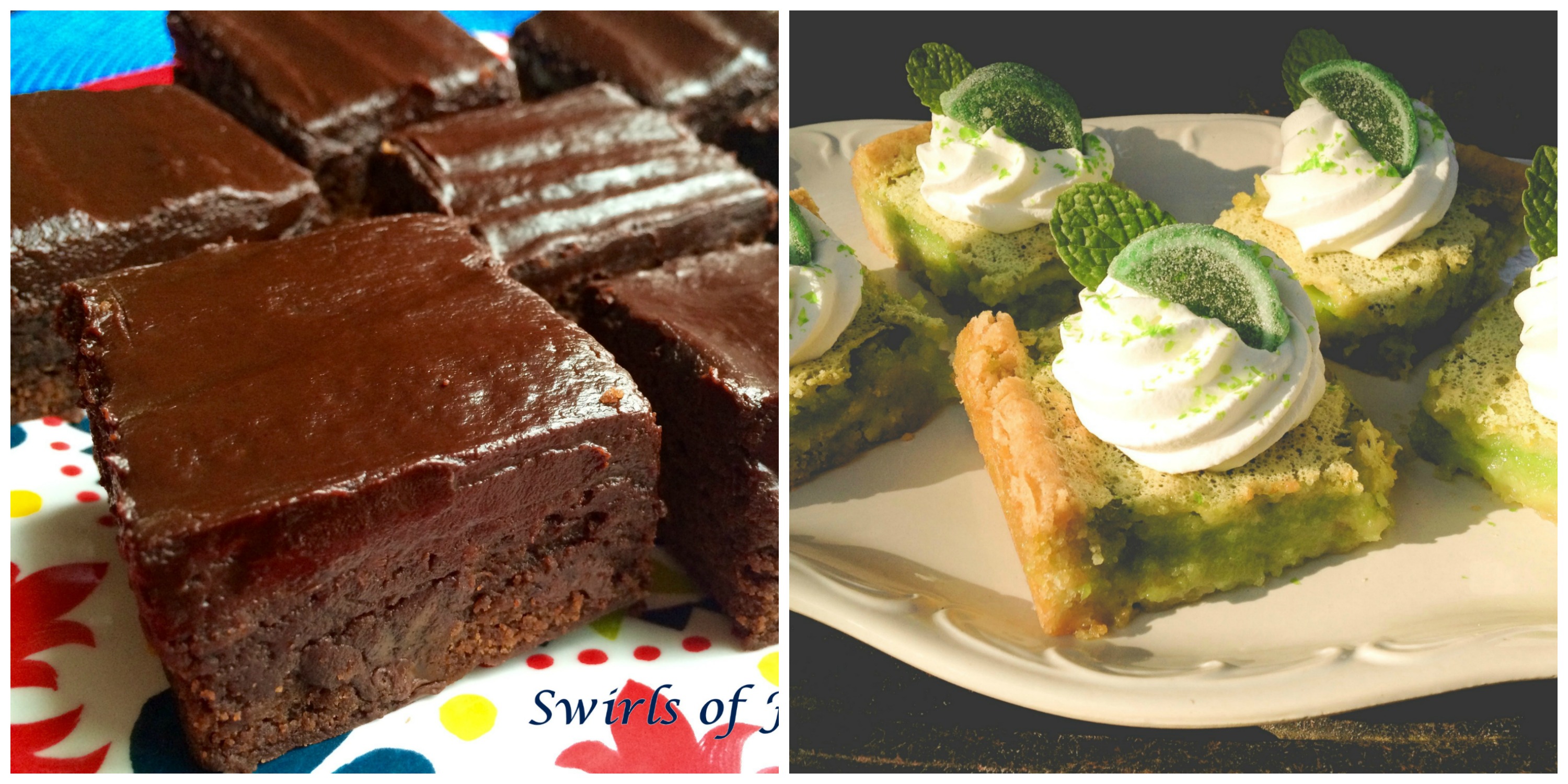Chipotle Brownies and Lime Bars
