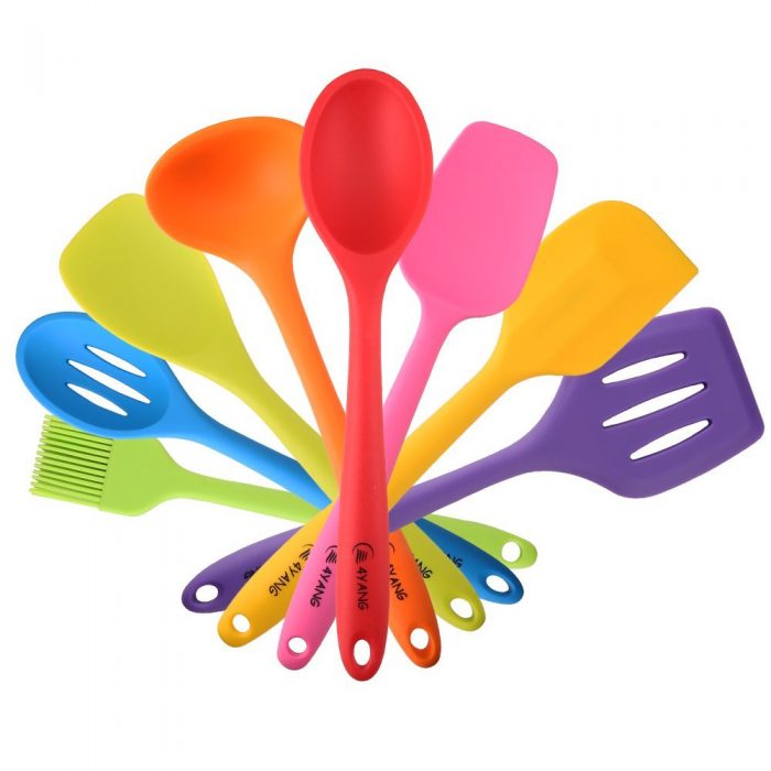 8 Piece Heat Resistant Silicone Utensil Set for Amazon Prime Day Deals!