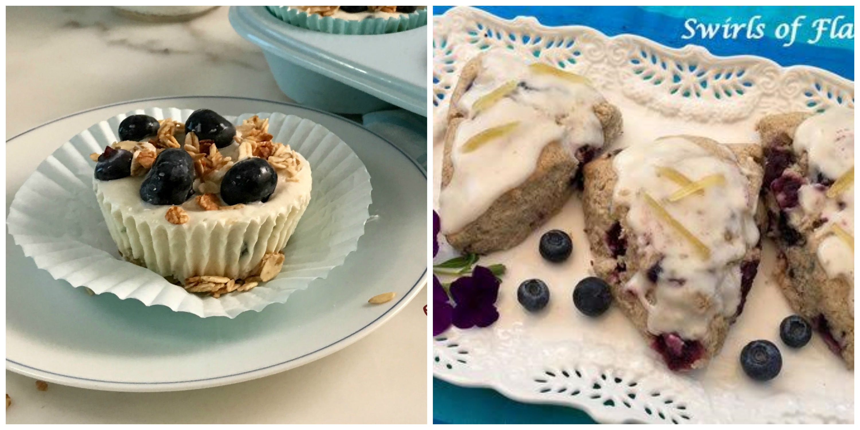 Triple Citrus Blueberry Granola Cups and Blueberry Scones