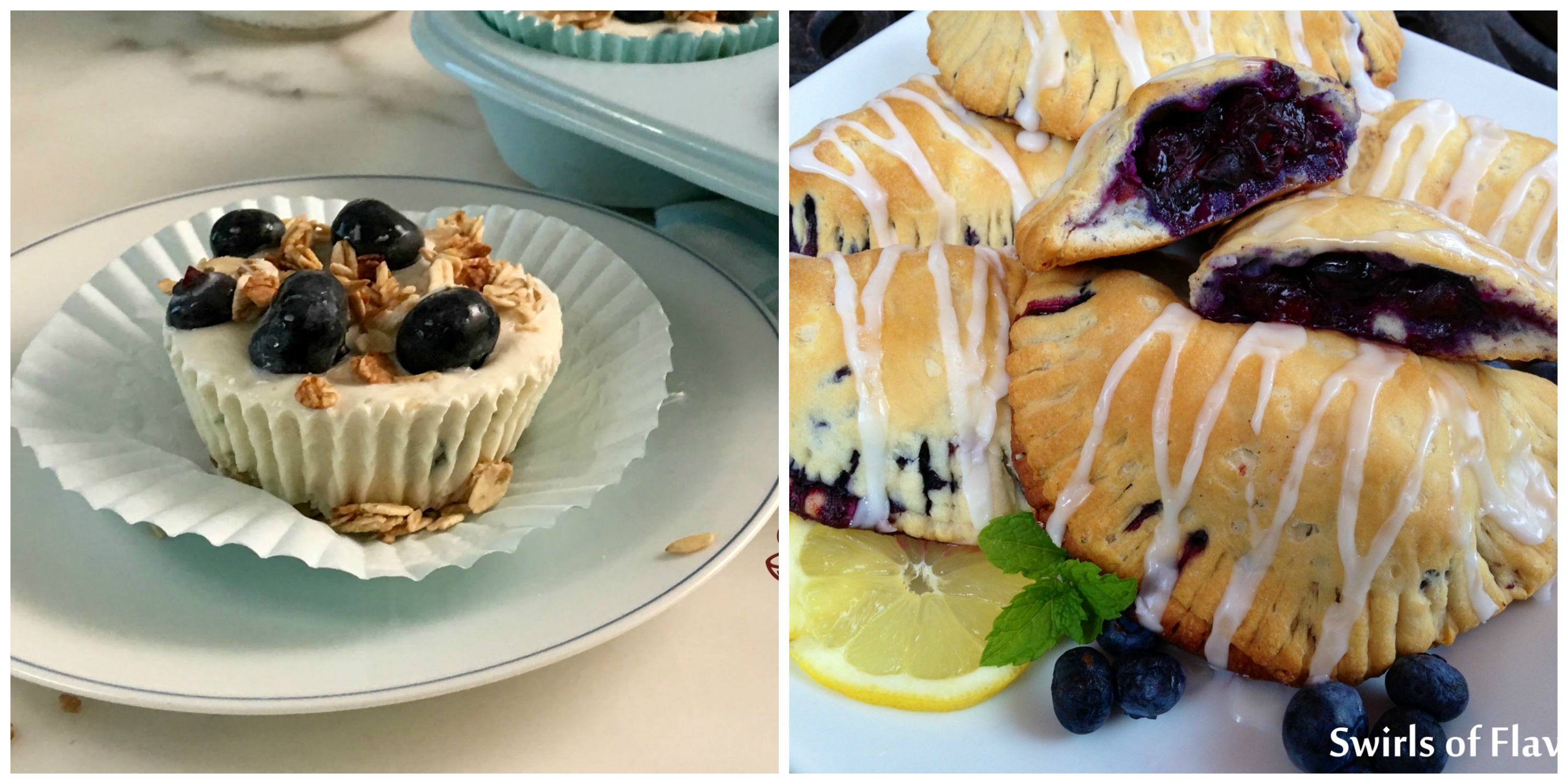 Blueberry Yogurt Cups and Blueberry Hand Pies