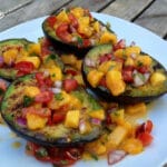 Grilled Avocados with Mango Salsa
