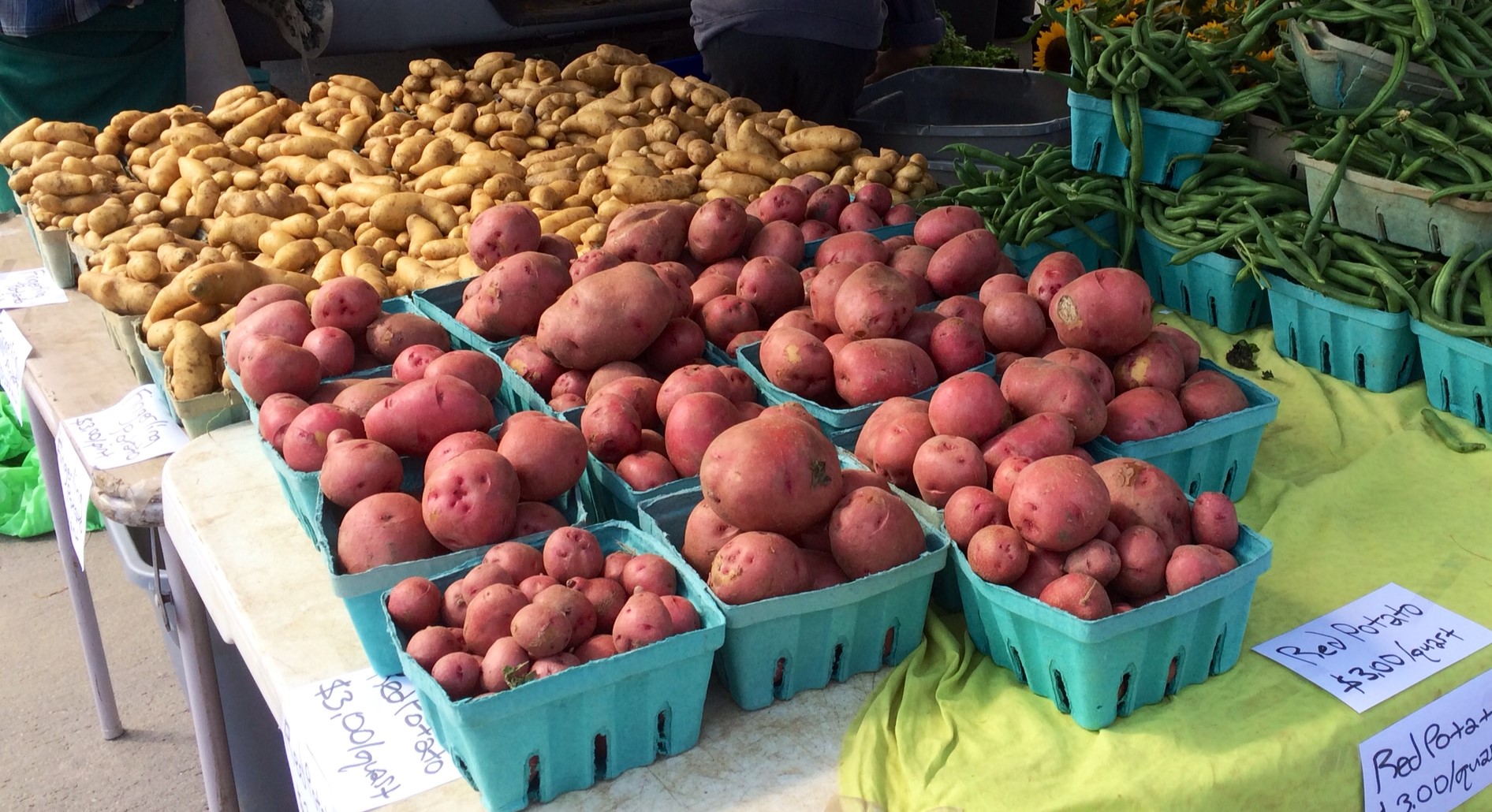 Red Potatoes at farmers market