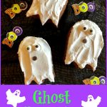Halloween Ghost Brownies will be a spooky addition to your Halloween festivities! An easy recipe for homemade brownies with a whipped topping and sugar eyes, these Halloween brownies will be a ghostly sweet treat for everyone. #easyrecipe #brownies #homemadebrownies #Halloweendessert #Halloweenbrownies #ghostbrownies #onebowlbrownies #swirlsofflavor