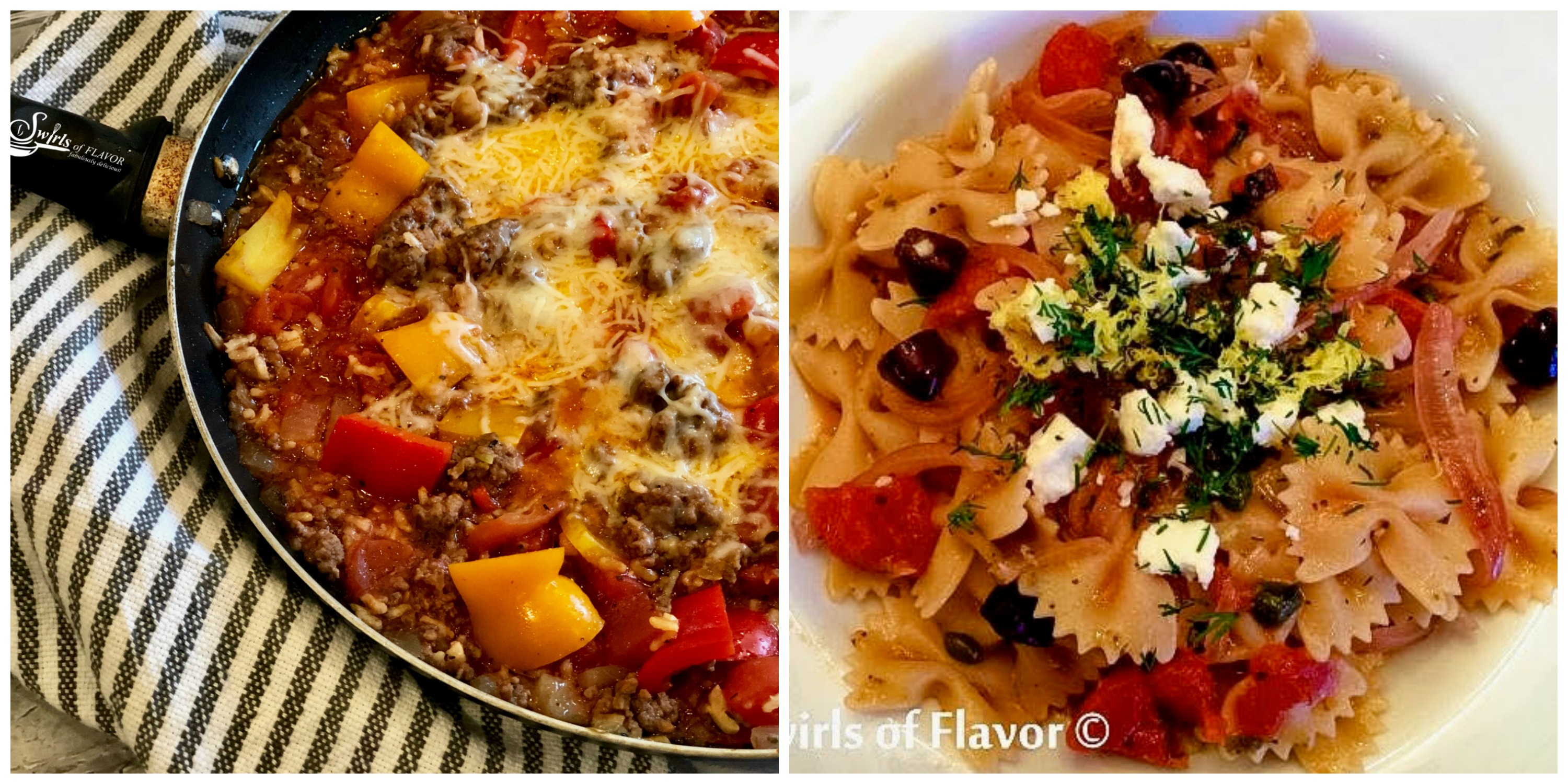 Unstuffed Peppers and Greek Pasta