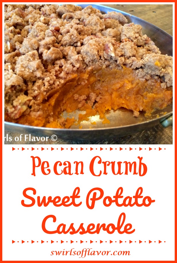 Sweet Potato Casserole With Pecans - Swirls of Flavor