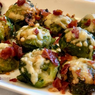 roasted Brussels sprouts with cheeses