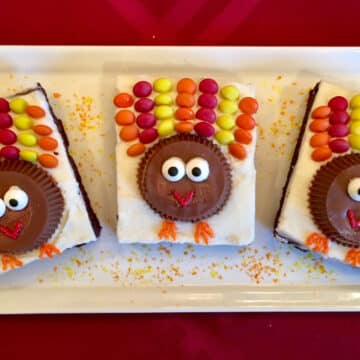 candy turkey brownies
