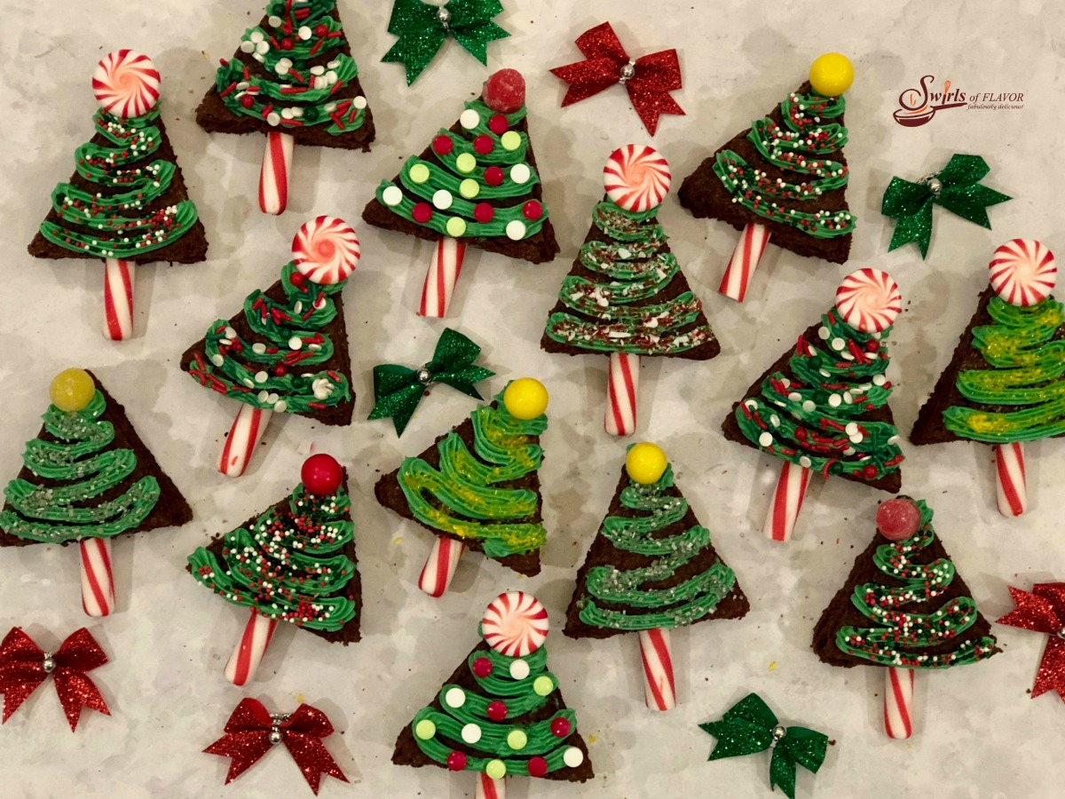 Christmas Tree Brownies Swirls Of Flavor
