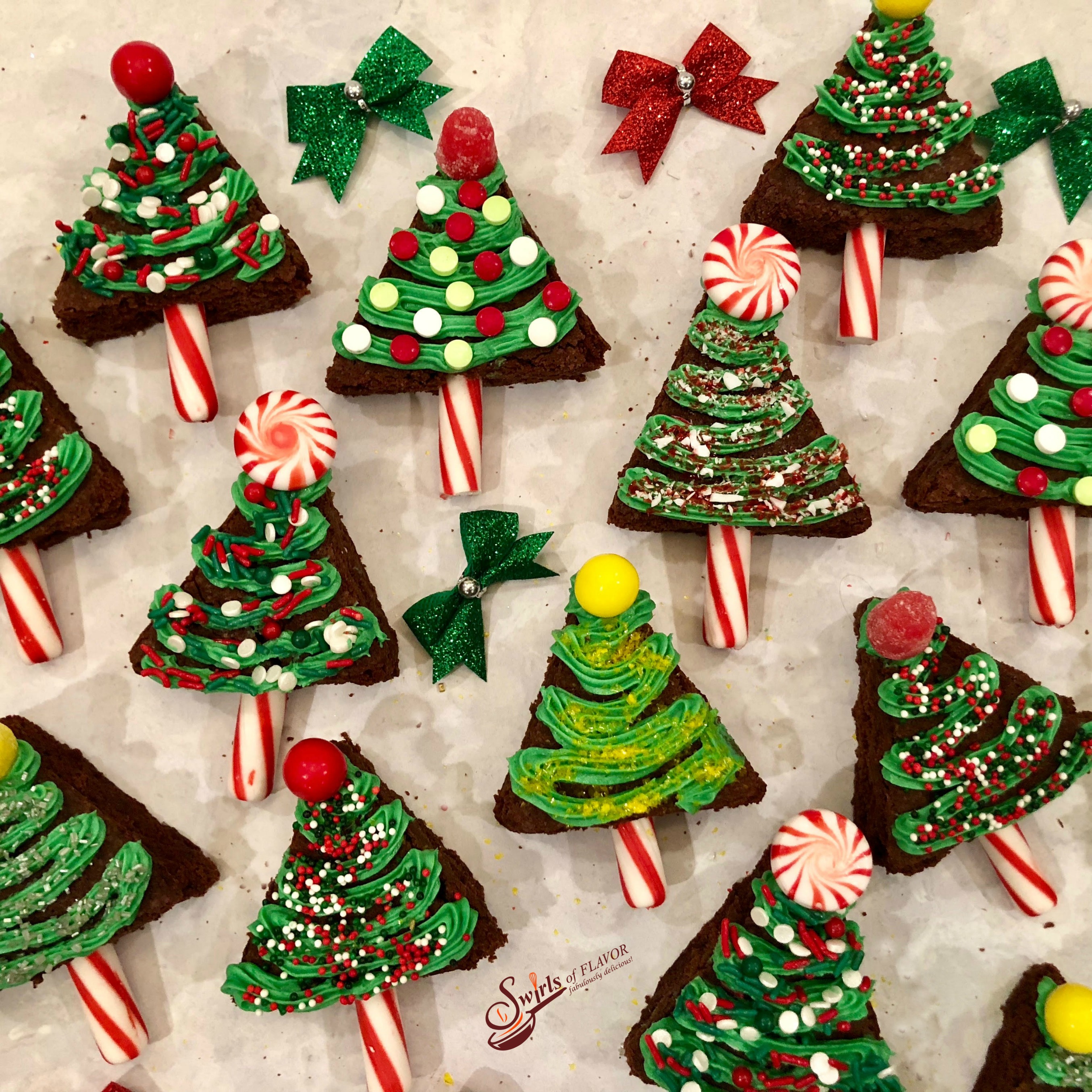 Vegan Christmas Tree Brownies (So Easy!) | By The Forkful