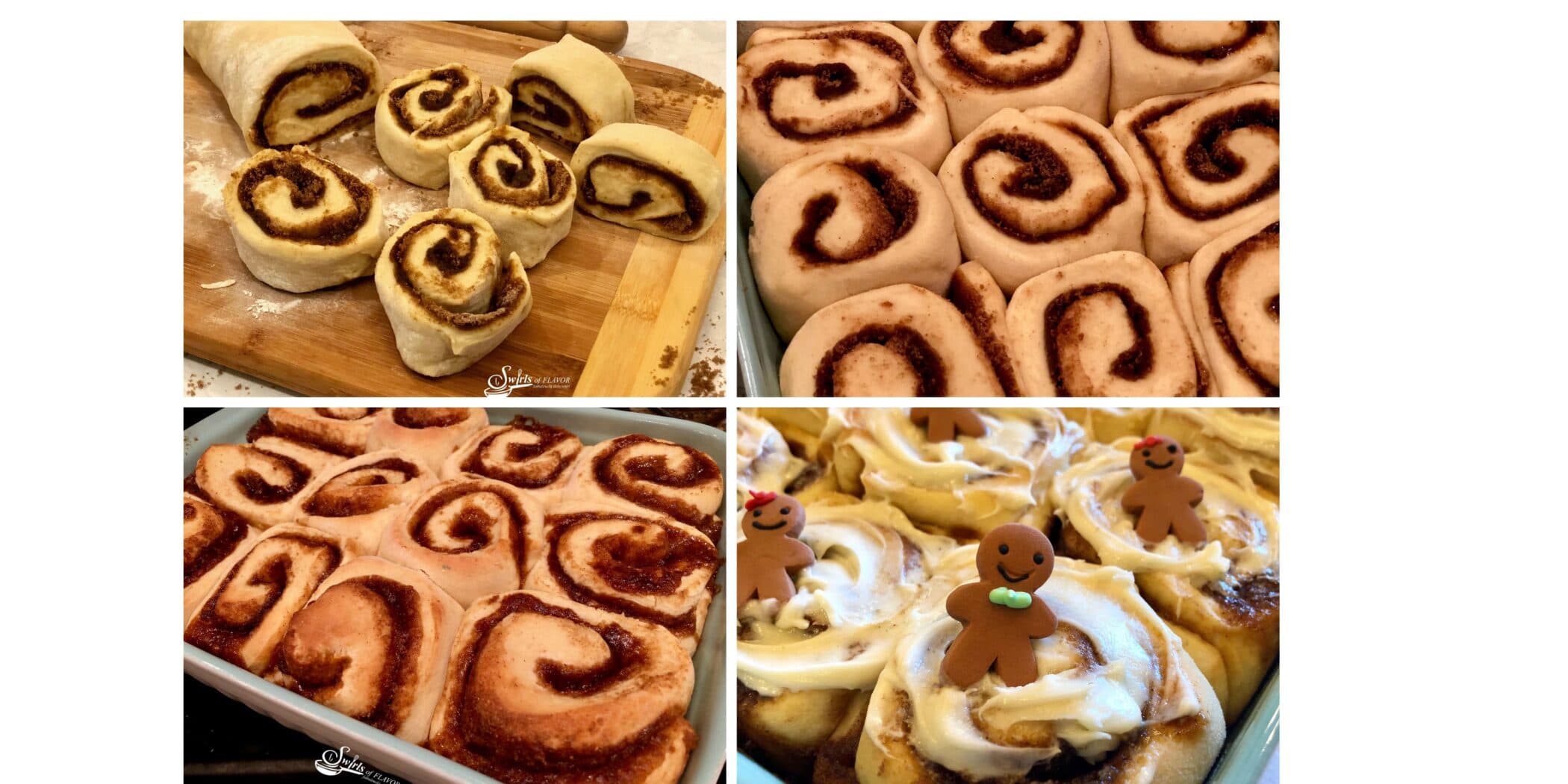 steps for rolling up cinnamon roll dough