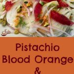 Pistachio Blood Orange & Fennel Salad is an easy salad recipe that's both refreshing and seasonal with citrus ingredients. Blood oranges flavor the citrus vinaigrette and are a bright addition to the pistachios and fennel salad. An easy recipe for a salad that can also be Whole30 with just one simple substitution. #salad #bloodorange #fennel #Whole30 #easyrecipe #saladrecipe #wintersalad #sidedish #swirlsofflavor