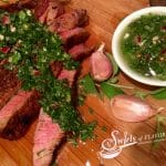 Spice-Rubbed Sirloin With Chimichurri Sauce