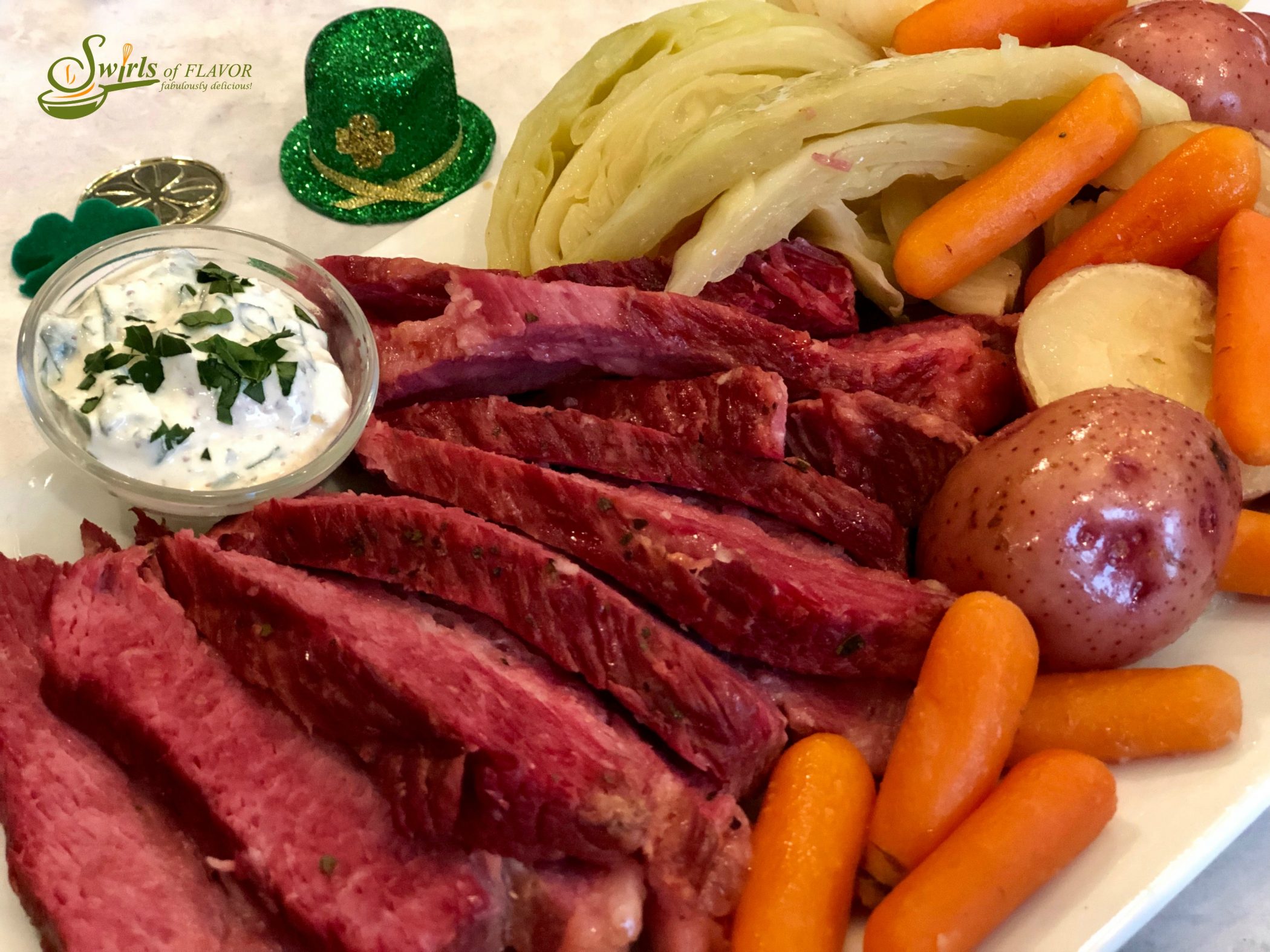 Instant Pot Corned Beef And Cabbage With Dijon Horseradish Cream
