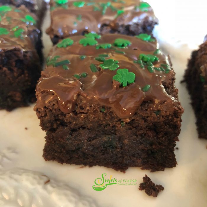 chocolate chip mint brownies