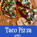 Taco Pizza With Cauliflower Crust puts a delicious twist on Taco Tuesday! Our pizza has all the fillings of a taco on a healthy cauliflower crust for a fun taco dinner that will quickly become a family favorite.