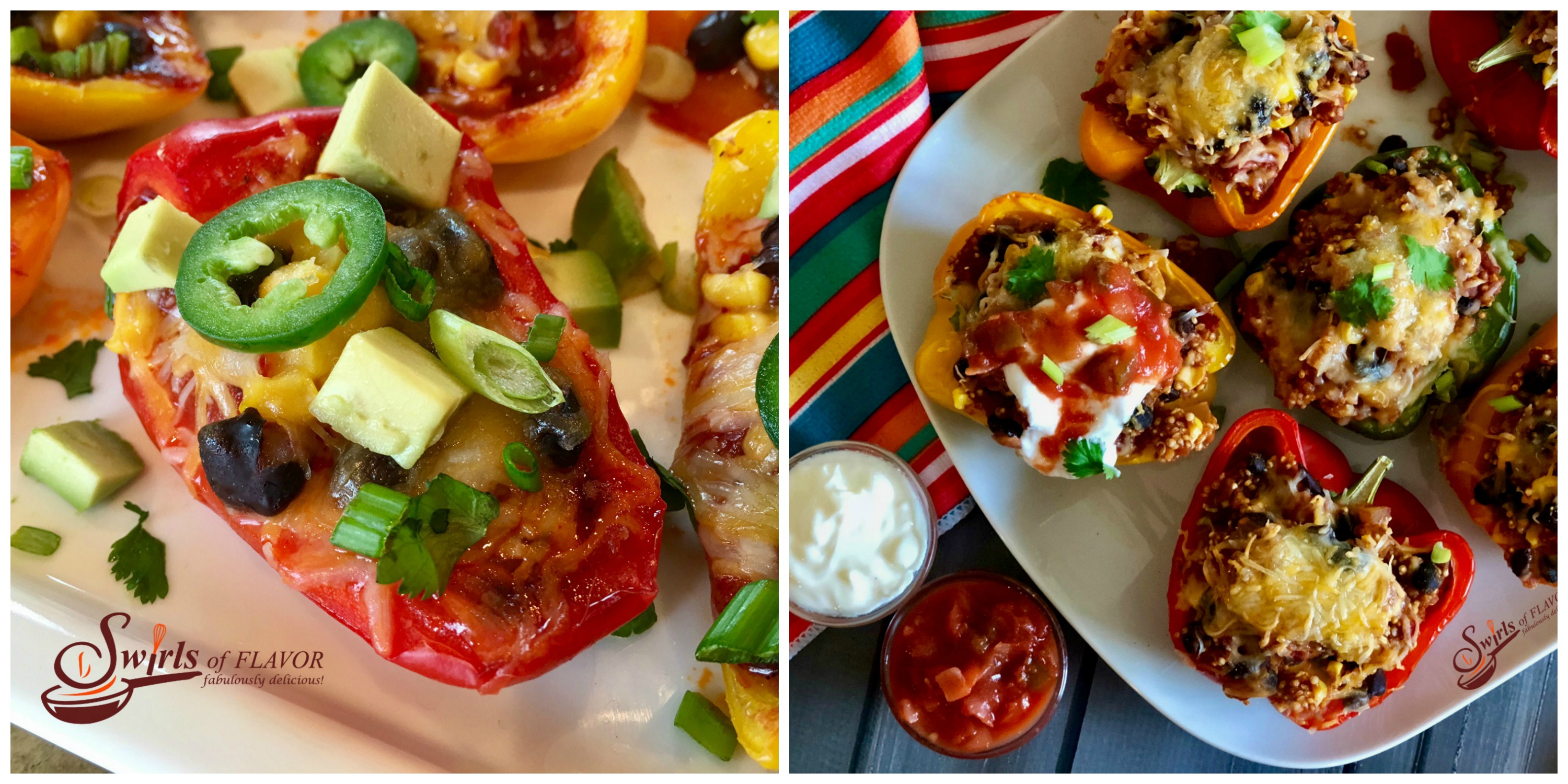 Nacho Stuffed Peppers and Mexican Quinoa Stuffed Peppers