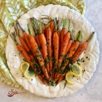 Welcome in spring with our Roasted Carrots With Carrot Top Gremolata, an easy vegetable recipe that's fancy enough for entertaining and holidays. Carrots are oven roasted to a buttery perfection and topped with a mixture of fresh carrot top greens, dill, lemon, garlic and olive oil. 