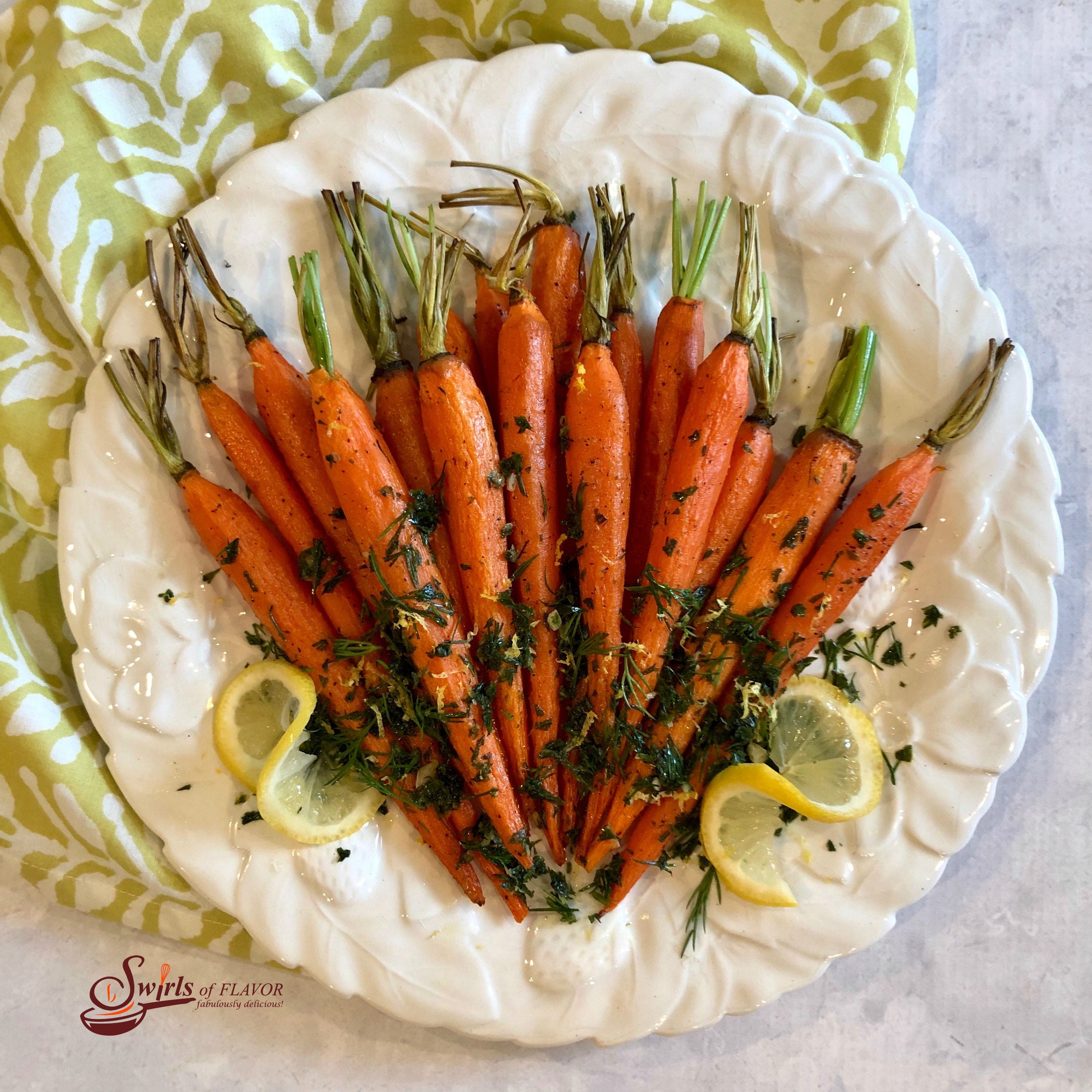 Roasted Carrots With Carrot Top Gremolata Swirls of Flavor