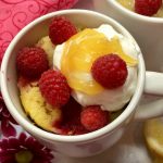 Raspberry Lemon Mug Cake