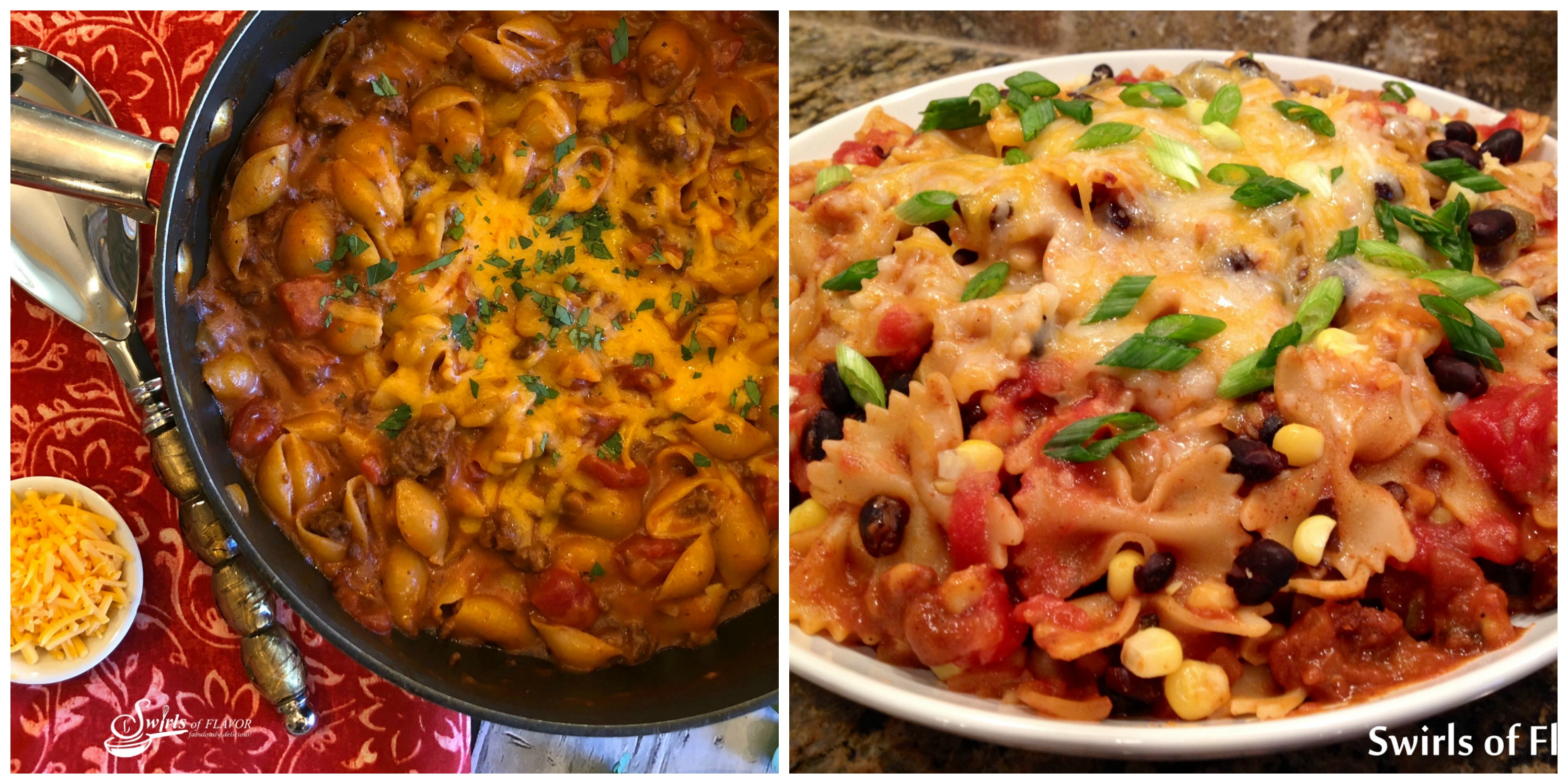 chili Mac and Cheese and Mexicali Bowtie Pasta