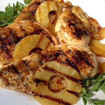 grilled pineapple and chicken