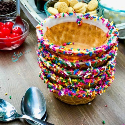 Sundae Sundays Bar with DIY Personalized Ice Cream Bowls - Frog Prince  Paperie