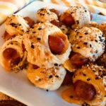 Mini cheese Dogs up close