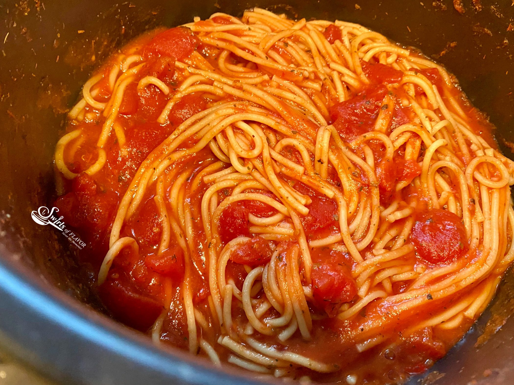 Instant Pot Spaghetti in the instant pot