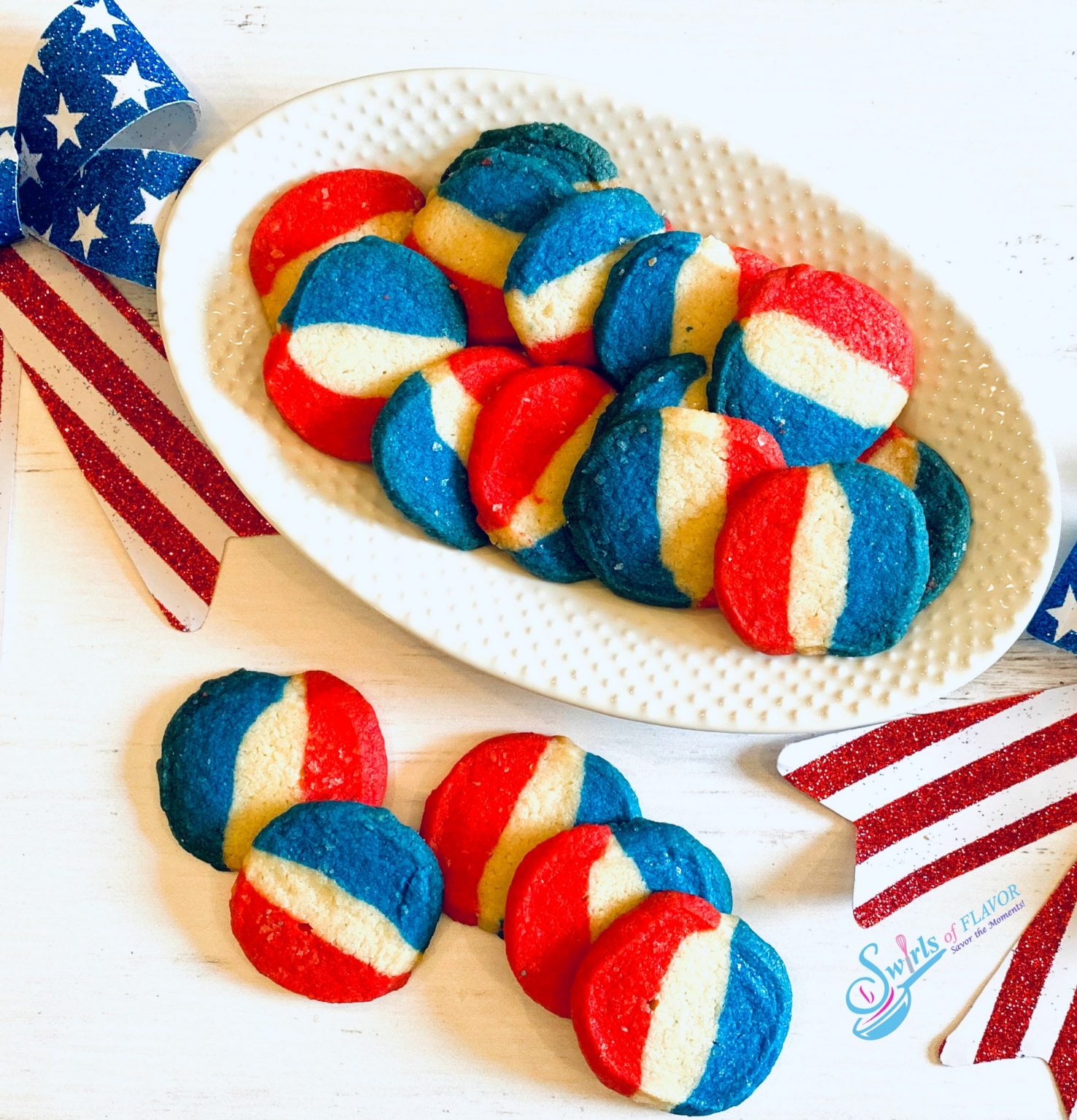 4th of July Cookies - Swirls of Flavor