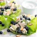 Blueberry Basil Chicken Salad Lettuce Wraps