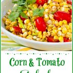 Summer corn salad with tomatoes and cilantro