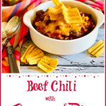 corn chips, bowls of chili and text overlay